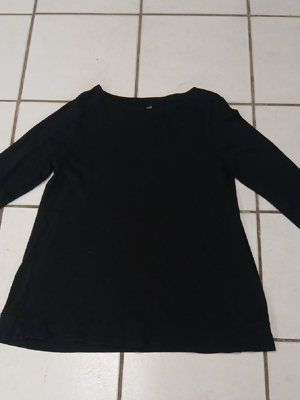 J. Jill Black Long Sleeve Women's Top